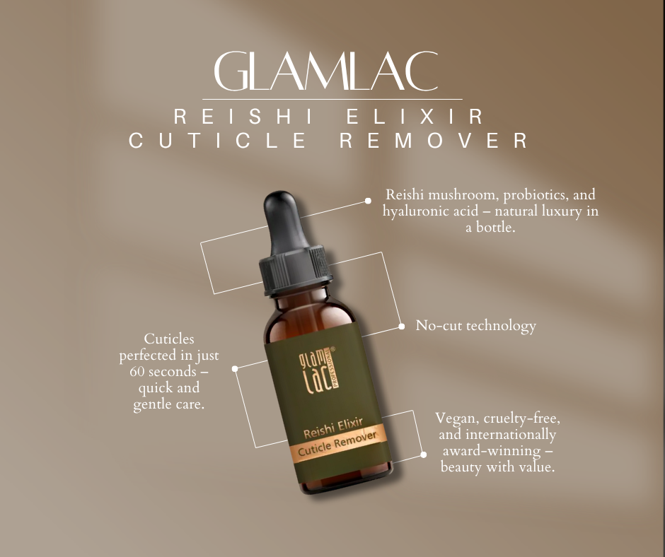 Glamlac Reishi elixir cuticle remover