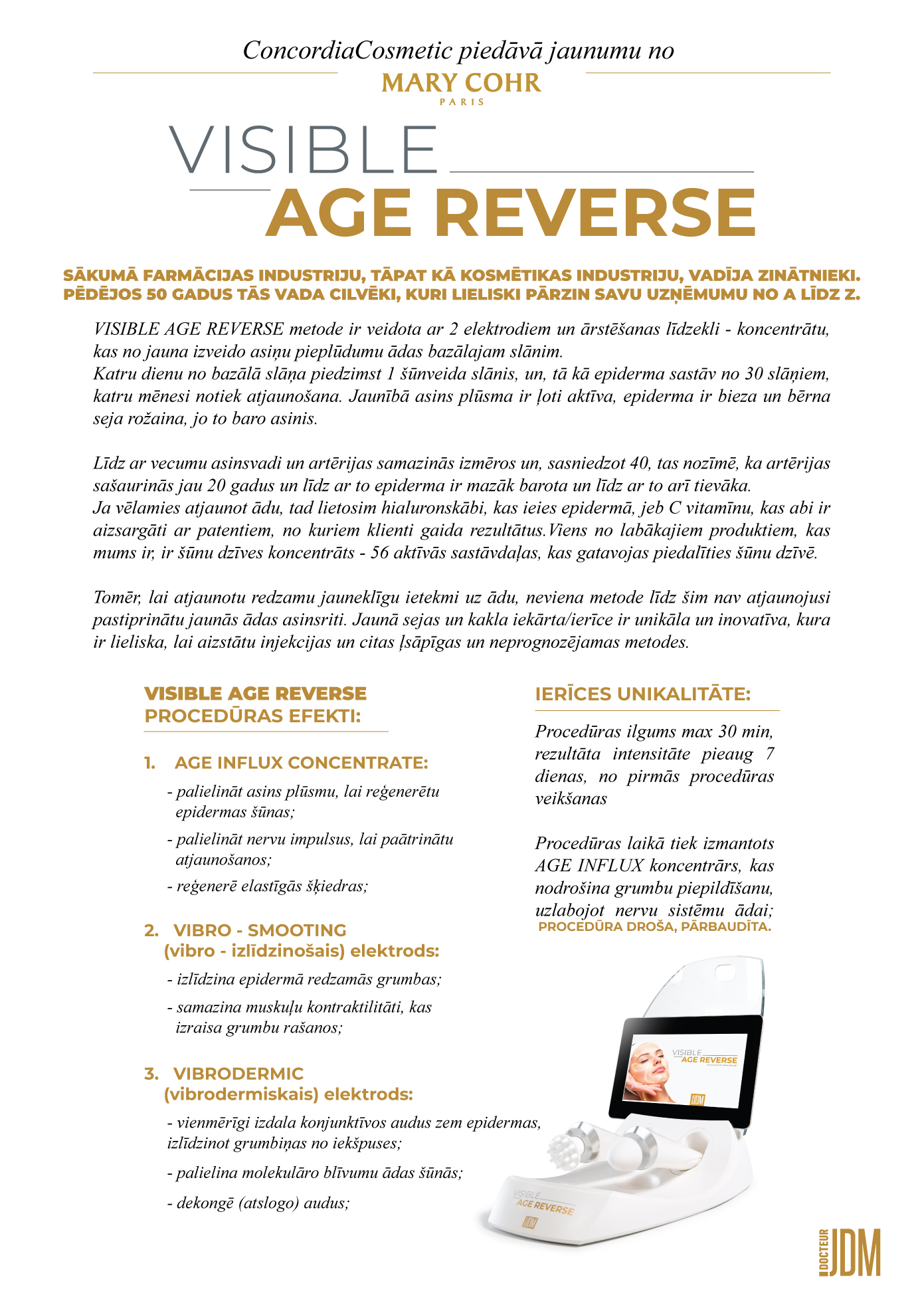 VISIBLE AGE REVERSE RAKSTS MAJASLAPAI