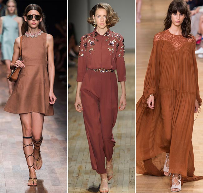 spring summer 2015 color trends marsala brown fashionisers