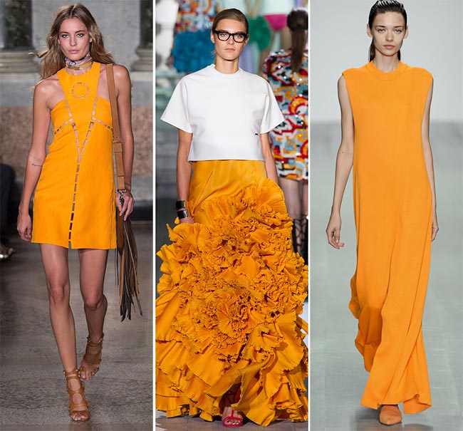 spring summer 2015 color trends tangerine fashionisers