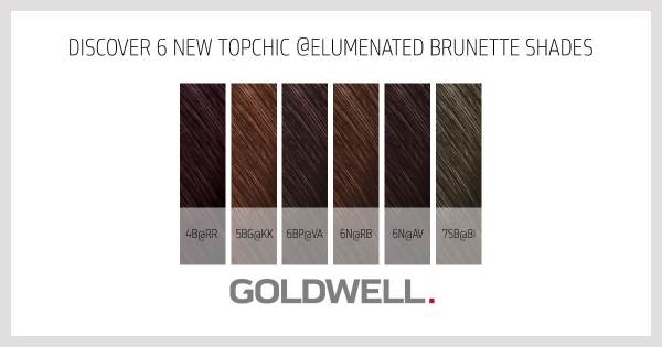 6 jauni Topchic Elumenated Brunette toņi 
