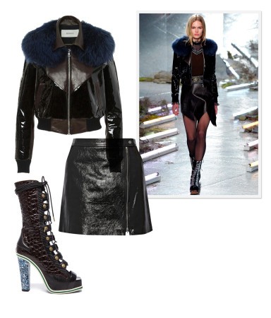 Futūristiska kažokādas apkakle