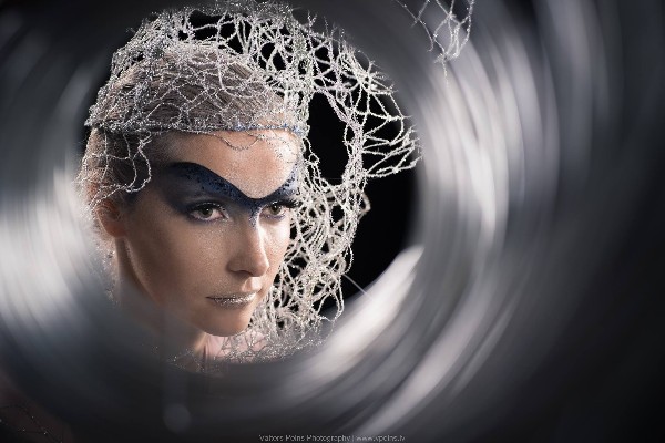 Paula Beijere (GA – Studio) - kreatīvais meikaps/juniori – 3. vieta foto: Valters Pelns; modele: Inga Āboliņa; treneri: Gita Abramčika, Una Bernatoviča